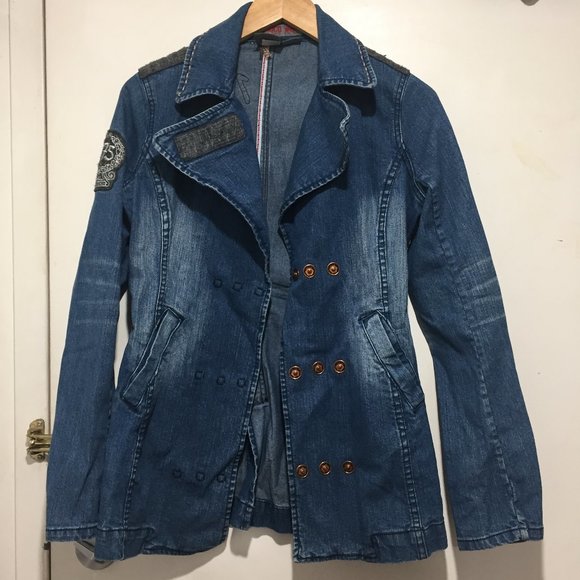 PARASUCO DOUBLE BREASTED DENIM JACKETS SIZE M - Picture 2 of 11